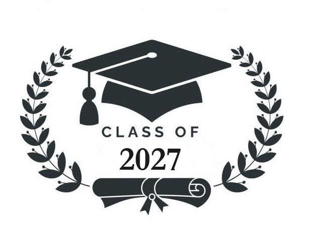 Picture of graduation cap and diploma for Senior Class of 2027